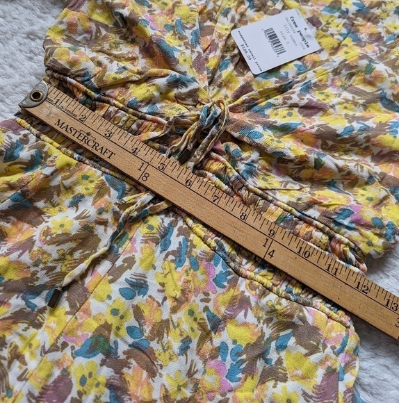 Free PEOPLE forget me not floral mini dress 0 xs - Picture 13 of 16